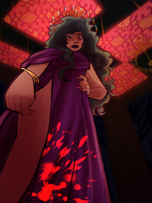 Fullbody, complicated background